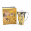 HOME ELEMENTS Porcelánový hrnček Klimt Bozk čierny 500 ml HOME ELEMENTS Porcelánový hrnček Klimt Bozk čierny 500 ml