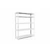Policový regál Trestles RH 2200x1600x400, nosnosť 1500 kg, 5 políc Farba: biela, Typ police: biela HDF 5 mm Policový regál Trestles RH 2200x1600x400, nosnosť 1500 kg, 5 políc Farba: biela, Typ police: biela HDF 5 mm