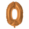 Balónik fóliový TORO číslica 0 30cm bronzový Balónik fóliový TORO číslica 0 30cm bronzový