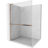 Mexen Kioto+ L, sprchová zástena Walk-In s poličkou a vešiakom 95 x 200 cm, 8mm číre sklo, ružové zlato profil, 800-095-123-60-00 Mexen Kioto+ L, sprchová zástena Walk-In s poličkou a vešiakom 95 x 200 cm, 8mm číre sklo, ružové zlato profil, 800-095-123-60-00