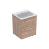 Geberit Selnova Square - Umývadlová skrinka 635x538x480 mm, s umývadlom, 2 zásuvky, orech hickory 501.234.00.1 Geberit Selnova Square - Umývadlová skrinka 635x538x480 mm, s umývadlom, 2 zásuvky, orech hickory 501.234.00.1