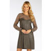 LITEX Šaty dámske s dlhým rukávom. 7F033 - veľ. S, khaki LITEX Šaty dámske s dlhým rukávom. 7F033 - veľ. S, khaki