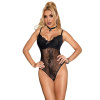 Subblime - 955618 lace bodysuit with bottom closure black S/M Subblime - 955618 lace bodysuit with bottom closure black S/M