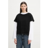 United Colors of Benetton basic tričko dámske bavlnené 3096D10CP čierna XS United Colors of Benetton basic tričko dámske bavlnené 3096D10CP čierna XS