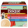 IBN INABA Ciao Bisque Creamy soup with tuna, chicken, beef and salmon Box - pochúťky pre mačky - 24x40g IBN INABA Ciao Bisque Creamy soup with tuna, chicken, beef and salmon Box - pochúťky pre mačky - 24x40g