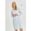 3447 NOČNÁ KOŠEĽA YOLANDA M-XL Modrá L 3447 NOČNÁ KOŠEĽA YOLANDA M-XL Modrá L