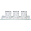 Strend Pro Svietnik MagicHome Vianoce, na podnose, na čajové sviečky, biely, 26x12x7 cm Strend Pro Svietnik MagicHome Vianoce, na podnose, na čajové sviečky, biely, 26x12x7 cm