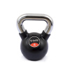 TRINFIT Kettlebell kov / guma s chrom madlem PREMIUM 6 kg TRINFIT Kettlebell kov / guma s chrom madlem PREMIUM 6 kg