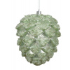 Vianočná plastová ozdoba šiška zelený 1ks, 12x12x14 cm - Světle zelená Vianočná plastová ozdoba šiška zelený 1ks, 12x12x14 cm - Světle zelená