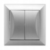 Dvojitý vypínač Klasik Timex-Elektro strieborný WP-2 Op SR Dvojitý vypínač Klasik Timex-Elektro strieborný WP-2 Op SR