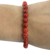 Náramok Červený koral 0.5 cm na zapínanie Náramok Červený koral 0.5 cm na zapínanie