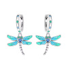 GRACE Silver Jewellery Stříbrné náušnice Vážka - stříbro 925/1000 E-OTE4207/378 Stříbrná GRACE Silver Jewellery Stříbrné náušnice Vážka - stříbro 925/1000 E-OTE4207/378 Stříbrná