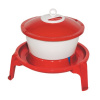 TOPTRADE napájačka plastová, vedrová, na podstavci, pre hydinu, 6 l TOPTRADE napájačka plastová, vedrová, na podstavci, pre hydinu, 6 l