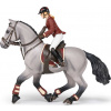 Figurka PAPO, závodní kůň a jezdkyně Figurka PAPO, závodní kůň a jezdkyně