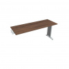 Hobis Pracovný stôl Flex, 160x75,5x60 cm, orech/kov Hobis Pracovný stôl Flex, 160x75,5x60 cm, orech/kov
