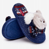 DETSKÉ PAPUČE NA HRUBEJ PODRÁŽKE S MEDVEDÍKOM, MODRÉ, VEĽKOSŤ 33 DETSKÉ PAPUČE NA HRUBEJ PODRÁŽKE S MEDVEDÍKOM, MODRÉ, VEĽKOSŤ 33