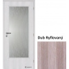 Doornite Fóliované (kašír) 3/4 SKLO Dub Ryflovaný interiérové dvere, DTD F13/4S-DubRyfl Doornite Fóliované (kašír) 3/4 SKLO Dub Ryflovaný interiérové dvere, DTD F13/4S-DubRyfl
