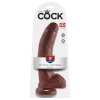 King Cock 9 veľká prísavka, dildo so semenníkmi hnedé 23 cm King Cock 9 veľká prísavka, dildo so semenníkmi hnedé 23 cm