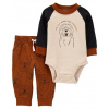 CARTER'S Set 2dielny tepláky, body dl. rukáv Brown Dog chlapec NB/ veľ. 56 CARTER'S Set 2dielny tepláky, body dl. rukáv Brown Dog chlapec NB/ veľ. 56