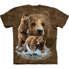 Tričko unisex The Mountain Find 10 Brown Bears (medvede) - hnedé, 3XL Tričko unisex The Mountain Find 10 Brown Bears (medvede) - hnedé, 3XL