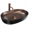 Rea CLEO 61 COPPER BRUSH/BLACK UMÝVADLO NA DOSKU, čierno-medené keramické REA-U6383 Rea CLEO 61 COPPER BRUSH/BLACK UMÝVADLO NA DOSKU, čierno-medené keramické REA-U6383