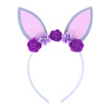 Čelenka fialová s ušami zajačika detská Čelenka fialová s ušami zajačika detská