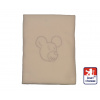 Dětská deka Dětský svět fleece krémová s myšákem Dětská deka Dětský svět fleece krémová s myšákem