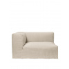 Ferm Living Modul Catena Loose Drape Armrest L400, ľavý – prírodný Ferm Living Modul Catena Loose Drape Armrest L400, ľavý – prírodný