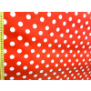 PVC obrus v šírke 140cm - celá rolka 20 metrov - motív červené BODKY PVC obrus v šírke 140cm - celá rolka 20 metrov - motív červené BODKY