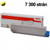 OKI MC853/MC873, originálny toner, 7300 strán, žltý (45862837) OKI MC853/MC873, originálny toner, 7300 strán, žltý (45862837)