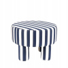 Puf CHIARO Modro-biely 50x50x37 cm HOMLA Puf CHIARO Modro-biely 50x50x37 cm HOMLA