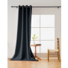 Textilomanie Čierny záves OXFORD 140x250 cm Zavesenie: Kovové krúžky Textilomanie Čierny záves OXFORD 140x250 cm Zavesenie: Kovové krúžky