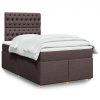 Box spring postel s matrací tmavě hnědá 120x200 cm textil 3293557 Box spring postel s matrací tmavě hnědá 120x200 cm textil 3293557