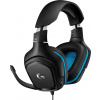 Logitech Gaming G432 Gaming Sluchátka Over Ear kabelová 7.1 Surround černá, modrá regulace hlasitosti, Vypnutí zvuku mikrofonu