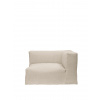 Ferm Living Modul Catena Loose Drape Armrest S401, pravý – prírodný Ferm Living Modul Catena Loose Drape Armrest S401, pravý – prírodný