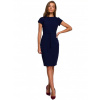 Ceruzkové šaty s opaskom S239 tmavomodré - Stylove M Ceruzkové šaty s opaskom S239 tmavomodré - Stylove M