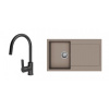STRONG K-StrongSinks S3 Set drez Zala 860x500mm granit béžová + Batéria Loira čierna STRONG K-StrongSinks S3 Set drez Zala 860x500mm granit béžová + Batéria Loira čierna