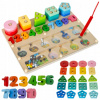 Drevená Hračka Na Triedenie pre deti Kruzzel Edukačná hračka 3v1 Montessori Drevená Hračka Na Triedenie pre deti Kruzzel Edukačná hračka 3v1 Montessori