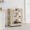 zahrada-XL Kuchynský vozík dub sonoma 60x45x80 cm spracované drevo 816819 zahrada-XL Kuchynský vozík dub sonoma 60x45x80 cm spracované drevo 816819