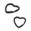 Nerezový kroužek na klíče Srdce černé 31mm - 1Ks+ - 10Ks Nerezový kroužek na klíče Srdce černé 31mm - 1Ks+ - 10Ks