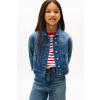 Detská rifľová bunda Tommy Hilfiger KG0KG08752.9BYA tmavomodrá 152 Detská rifľová bunda Tommy Hilfiger KG0KG08752.9BYA tmavomodrá 152