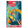 Pastelky Maped Jumbo Jungle Fever - 12 farieb, trojhranné Pastelky Maped Jumbo Jungle Fever - 12 farieb, trojhranné
