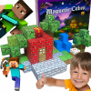 MAGNETICKÉ KOCKY MINECRAFT PIXELOVÉ DOMČEKY SO STROMAMI 108 dielikov + FIGÚRKY MAGNETICKÉ KOCKY MINECRAFT PIXELOVÉ DOMČEKY SO STROMAMI 108 dielikov + FIGÚRKY
