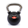 TRINFIT Kettlebell kov / guma s chrom madlem PREMIUM 16 kg TRINFIT Kettlebell kov / guma s chrom madlem PREMIUM 16 kg