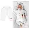 Pletené nohavice Hand Made Boy, Baby Nellys, biele, veľ. 62 Pletené nohavice Hand Made Boy, Baby Nellys, biele, veľ. 62