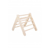 MeowBaby Detský drevený rebrík trojuholník Pikler: prírodný MeowBaby Detský drevený rebrík trojuholník Pikler: prírodný