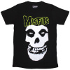 Tričko Misfits - Skull & Logo, Unisex,Čierna,S Tričko Misfits - Skull & Logo, Unisex,Čierna,S