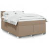 Box spring postel s matrací cappuccino 160x200 cm umělá kůže 3288431 Box spring postel s matrací cappuccino 160x200 cm umělá kůže 3288431