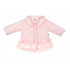 Baby Nellys Detská prechodová bundička s volánikmi, svetlo ružová, veľ. 92 Baby Nellys Detská prechodová bundička s volánikmi, svetlo ružová, veľ. 92