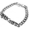 náramok HUF FUCK IT WARPED ID BRACELET - Silver S/M náramok HUF FUCK IT WARPED ID BRACELET - Silver S/M